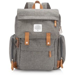 Parker Baby Co. Large Diaper Backpack Gray